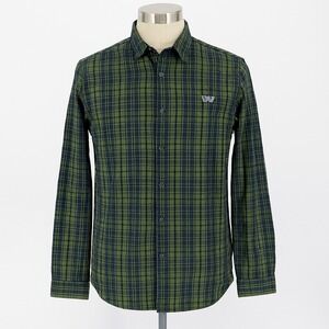 Stormtech Western Star Shirt Mens 2XL Green Black Plaid Button Up Long Sleeve